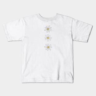 3 Cute Daisies Kids T-Shirt